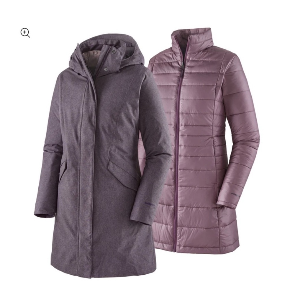 Patagonia Vosque 3 in 1 Parka, Hyssop Purple, Size Small, Like New